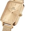 Orologio Daniel Wellington Donna Quadro Pressed Unitone In Acciaio Dorato 1 Verre Gioielli - l'istituzione del gioiello
