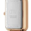 Orologio Daniel Wellington Donna Quadro Pressed Melrose In Acciaio Rosato 2 Verre Gioielli - l'istituzione del gioiello