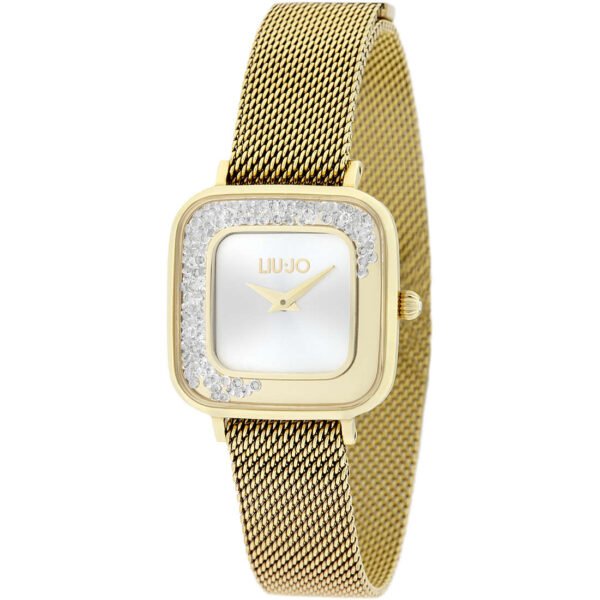 Orologio Donna Liu Jo Quadrato Solo Tempo Al Quarzo In Acciaio E Cristalli 3 - Verre Gioielli Orologio Donna Liu Jo Quadrato Solo Tempo Al Quarzo In Acciaio E Cristalli