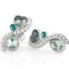 Orecchini Donna Stroili In Metallo Con Cuore E Pietre Azzurre Con Strass 1 Verre Gioielli - l'istituzione del gioiello