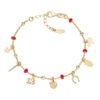 Bracciale Donna Amen In Argento 925 Dorato Con Simboli Portafortuna 1 - Verre Gioielli Bracciale Donna Amen In Argento 925 Dorato Con Simboli Portafortuna
