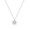 Collana Donna Amen In Argento 925 Con Sole E Pavè Di Zirconi Bianchi 2 - Verre Gioielli Collana Donna Amen In Argento 925 Con Sole E Pavè Di Zirconi Bianchi