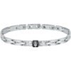 Bracciale Uomo Maserati In Acciaio Con Pvd Nero 1 - Verre Gioielli Bracciale Uomo Maserati In Acciaio Con Pvd Nero