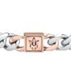 Bracciale Uomo Maserati In Acciaio A Catena Con Pvd Rosa 1 Verre Gioielli - l'istituzione del gioiello