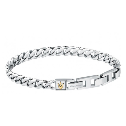 Bracciale Uomo Maserati In Acciaio A Catena Groumette