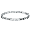 Bracciale Uomo Maserati In Acciaio Con Zirconi Neri 1 - Verre Gioielli Bracciale Uomo Maserati In Acciaio Con Zirconi Neri