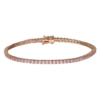 Bracciale Tennis Donna Stroili In Argento 925 Rosato E Zirconi Rosa