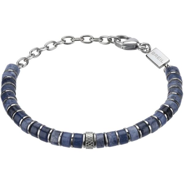 Bracciale Uomo Breil In Acciaio E Sodalite Blu