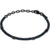 Bracciale Uomo Breil In Acciaio Ip Gun E Ematite