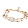 Bracciale Donna Stroili A Catena In Acciaio Rosato Con Smalto Bianco E Cristalli 5 - Verre Gioielli Bracciale Donna Stroili A Catena In Acciaio Rosato Con Smalto Bianco E Cristalli 1 Verre Gioielli - l'istituzione del gioiello