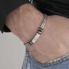 Bracciale Uomo Luca Barra In Acciaio Con Ip Rosato E Nero E Ancora 5 - Verre Gioielli Bracciale Uomo Luca Barra In Acciaio Con Ip Rosato E Nero E Ancora 1 Verre Gioielli - l'istituzione del gioiello