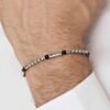 Bracciale Uomo Luca Barra In Acciaio Con Pietre Nere 5 - Verre Gioielli Bracciale Uomo Luca Barra In Acciaio Con Pietre Nere 1 Verre Gioielli - l'istituzione del gioiello
