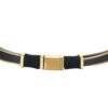Bracciale Uomo Luca Barra In Pelle Nera E Acciaio Dorato 6 - Verre Gioielli Bracciale Uomo Luca Barra In Pelle Nera E Acciaio Dorato 2 Verre Gioielli - l'istituzione del gioiello