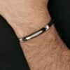 Bracciale Uomo Luca Barra In Pelle Nera E Acciaio 5 - Verre Gioielli Bracciale Uomo Luca Barra In Pelle Nera E Acciaio 1 Verre Gioielli - l'istituzione del gioiello