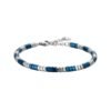 Bracciale Uomo Luca Barra In Acciaio Con Ematite Blu 2 - Verre Gioielli Bracciale Uomo Luca Barra In Acciaio Con Ematite Blu