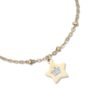 Bracciale Donna Luca Barra In Acciaio Dorato Con Stelle Pendenti E Cristalli Bianchi 2 Verre Gioielli - l'istituzione del gioiello