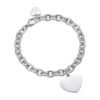 Bracciale Donna Bangle Luca Barra In Acciaio Con Cuore Pendente 5 - Verre Gioielli Bracciale Donna Bangle Luca Barra In Acciaio Con Cuore Pendente 1 Verre Gioielli - l'istituzione del gioiello