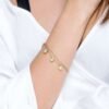 Bracciale Donna Luca Barra In Acciaio Dorato Con Cuori Pendenti E Cristalli Bianchi 1 Verre Gioielli - l'istituzione del gioiello