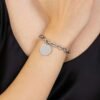 Bracciale Donna Luca Barra In Acciaio Con Piastra Rotonda Pendente 6 - Verre Gioielli Bracciale Donna Luca Barra In Acciaio Con Piastra Rotonda Pendente 2 Verre Gioielli - l'istituzione del gioiello