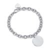 Bracciale Donna Luca Barra In Acciaio Con Piastra Rotonda Pendente 5 - Verre Gioielli Bracciale Donna Luca Barra In Acciaio Con Piastra Rotonda Pendente 1 Verre Gioielli - l'istituzione del gioiello