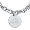 Bracciale Donna Luca Barra In Acciaio Con Piastra Rotonda Pendente 7 - Verre Gioielli Bracciale Donna Luca Barra In Acciaio Con Piastra Rotonda Pendente 3 Verre Gioielli - l'istituzione del gioiello