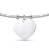 Bracciale Donna Luca Barra Rigido In Acciaio Con Cuore Pendente 1 Verre Gioielli - l'istituzione del gioiello