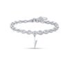 Bracciale Donna Luca Barra In Acciaio Con Fulmine Pendente