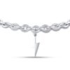 Bracciale Donna Luca Barra In Acciaio Con Fulmine Pendente 2 Verre Gioielli - l'istituzione del gioiello