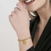 Bracciale Donna Luca Barra In Acciaio Dorato Con Albero Della Vita 1 Verre Gioielli - l'istituzione del gioiello