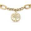 Bracciale Donna Luca Barra In Acciaio Dorato Con Albero Della Vita 2 Verre Gioielli - l'istituzione del gioiello