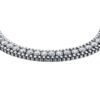 Bracciale Donna Luca Barra In Acciaio Triplo Filo Con Cristalli Bianchi 2 Verre Gioielli - l'istituzione del gioiello