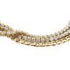 Bracciale Donna Luca Barra In Acciaio Dorato Triplo Filo Con Cristalli Bianchi 1 Verre Gioielli - l'istituzione del gioiello