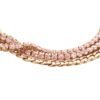 Bracciale Donna Luca Barra In Acciaio Rosato Triplo Filo Con Cristalli Bianchi 2 Verre Gioielli - l'istituzione del gioiello