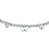 Bracciale Donna Luca Barra In Acciaio Con Farfalle E Cristalli Bianchi Pendenti 2 Verre Gioielli - l'istituzione del gioiello