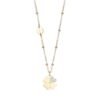 Collana Donna Luca Barra In Acciaio Dorato Con Quadrifoglio E Cristalli Bianchi 1 - Verre Gioielli Collana Donna Luca Barra In Acciaio Dorato Con Quadrifoglio E Cristalli Bianchi