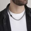 Collana Uomo Luca Barra In Acciaio E Ip Nero 5 - Verre Gioielli Collana Uomo Luca Barra In Acciaio E Ip Nero 1 Verre Gioielli - l'istituzione del gioiello