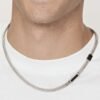 Collana Uomo Luca Barra In Acciaio E Ip Nero 5 - Verre Gioielli Collana Uomo Luca Barra In Acciaio E Ip Nero 1 Verre Gioielli - l'istituzione del gioiello