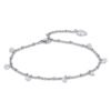 Cavigliera Donna Luca Barra In Acciaio Con Cristalli Bianchi 2 - Verre Gioielli Cavigliera Donna Luca Barra In Acciaio Con Cristalli Bianchi