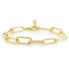 Bracciale Donna Stroili A Catena In Acciaio Dorato E Cristalli Bianchi 1 - Verre Gioielli Bracciale Donna Stroili A Catena In Acciaio Dorato E Cristalli Bianchi