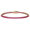 Bracciale Tennis Donna Stroili In Argento 925 Rosato E Cubic Zirconia Champagne