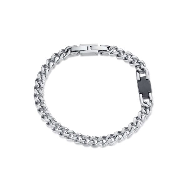 Bracciale Uomo Luca Barra In Acciaio Bicolore