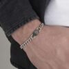 Bracciale Uomo Luca Barra In Acciaio Bicolore 1 Verre Gioielli - l'istituzione del gioiello