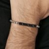 Bracciale Uomo Luca Barra In Acciaio Bicolore Con Cristalli Neri 5 - Verre Gioielli Bracciale Uomo Luca Barra In Acciaio Bicolore Con Cristalli Neri 1 Verre Gioielli - l'istituzione del gioiello