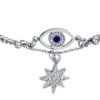 Bracciale Donna Luca Barra In Acciaio Con Occhio E Stella E Cristalli 6 - Verre Gioielli Bracciale Donna Luca Barra In Acciaio "Famiglia"