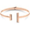 Bracciale Rigido Donna Calvin Klein In Acciaio Rosato Con Pietre Bianche