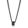 Collana Uomo Brosway In Acciaio Nero Con Pvd Dorato