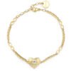 Bracciale Donna Brosway In Acciaio Dorato Con Cuore E Cristallo