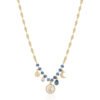 Collana Donna Brosway In Acciaio Dorato Con Cristalli Blu E Charms Pendenti 2 - Verre Gioielli Collana Donna Brosway In Acciaio Dorato Con Cristalli Blu E Charms Pendenti