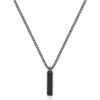 Collana Uomo Brosway In Acciaio Nero E Zirconi Neri 1 - Verre Gioielli Collana Uomo Brosway In Acciaio Nero E Zirconi Neri