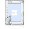 Cornice Portafoto Baby Celeste Puro In Argento 925 Con Elefantino 1 - Verre Gioielli Cornice Portafoto Baby Celeste Puro In Argento 925 Con Elefantino